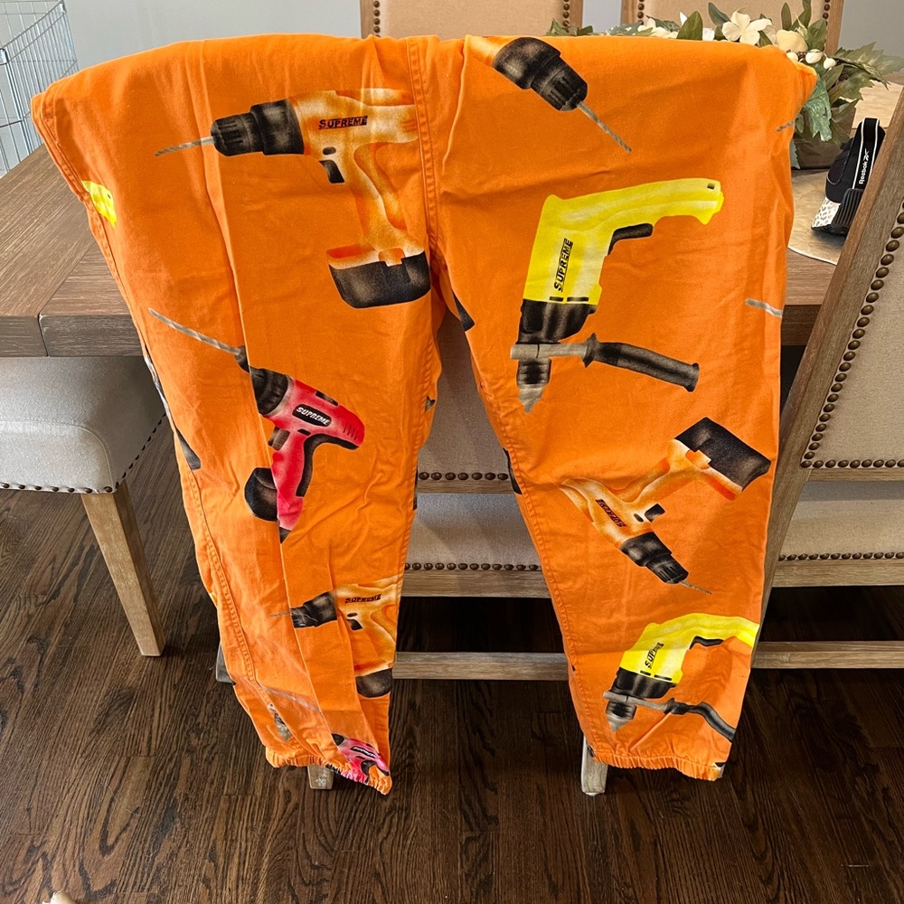 Supreme “drill” skater pants